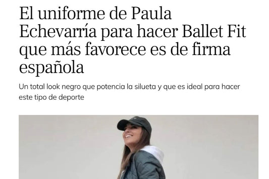 Lecturas - El uniforme de Paula Echevarría para hacer Ballet Fit que más favorece es de firma española